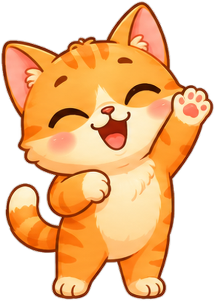 Miyuv, the orange kitten