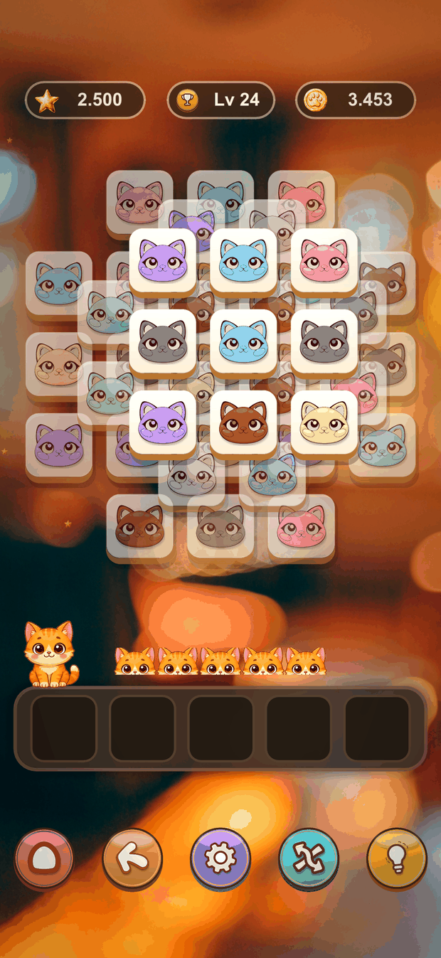 The Cat Friends collection, where every tile is a pastel cat